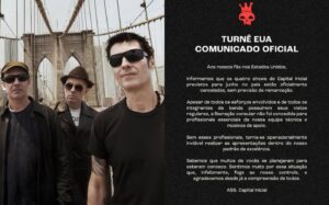 Capital Inicial cancela shows nos EUA por falta de liberação para equipe técnica