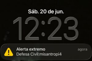 Alerta falso da Defesa Civil pegou só algumas áreas por causa das antenas de celular