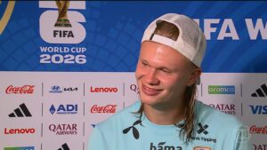 Haaland já tem mais gols que jogos e encara Brasil com bom humor na Copa