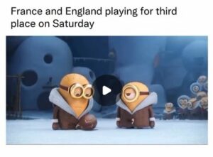 Inglaterra goleia França e memes dominam as redes sociais