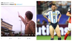 Messi erra pênalti na Copa e vira alvo de memes na internet