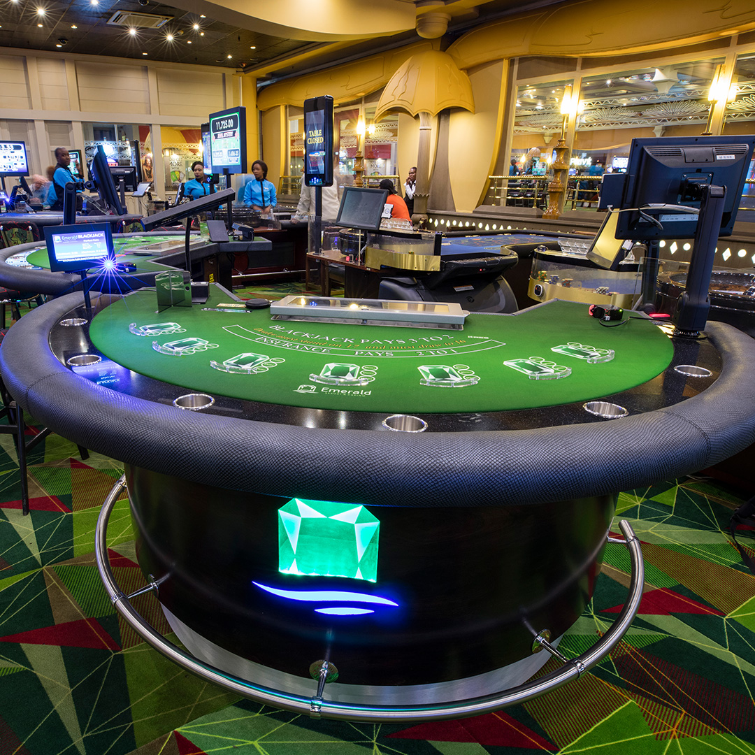 Table de jeu de blackjack en ligne