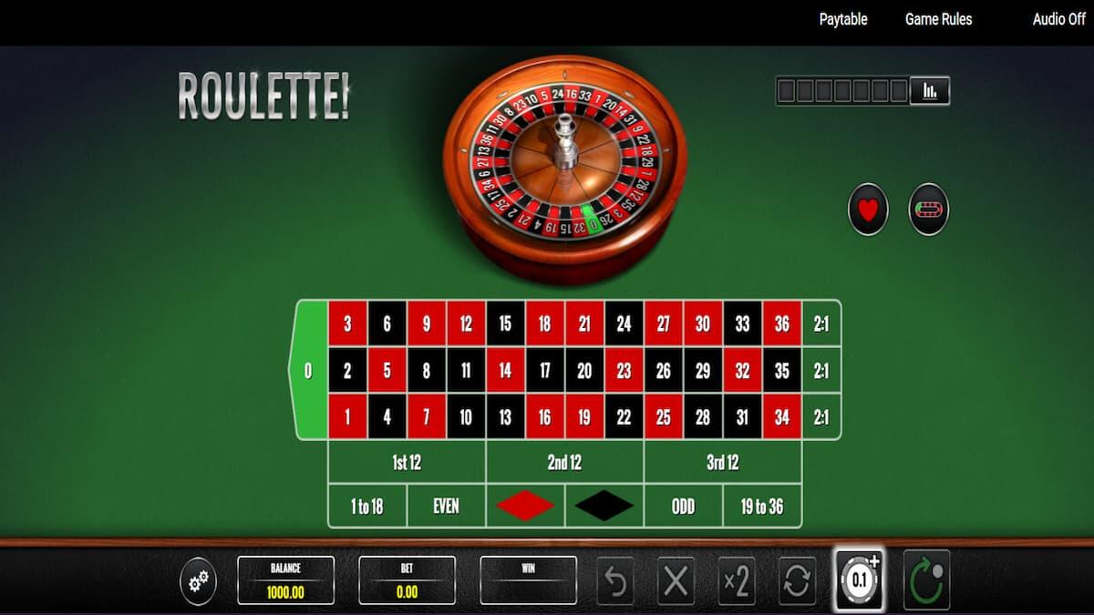 online casino roulette table game
