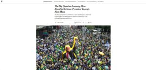 Imprensa mundial destaca disputa acirrada e influência de Trump nas eleições no Brasil